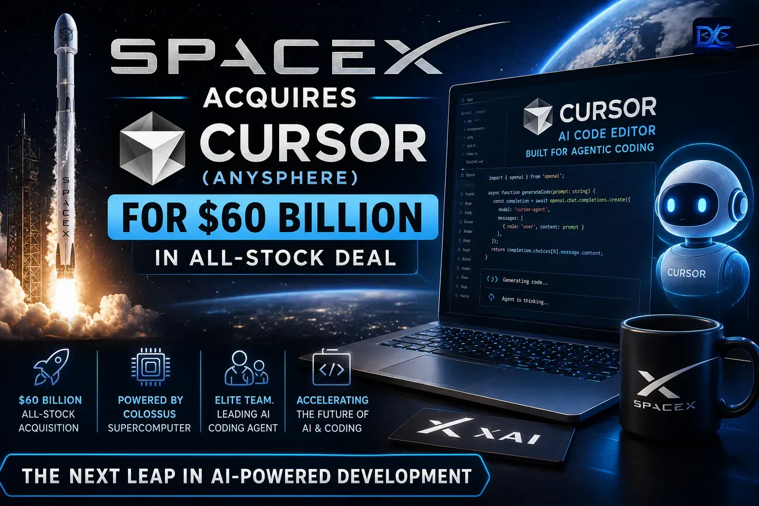 SpaceX Acquires Cursor for $60B: What It Means for AI Coding in 2026